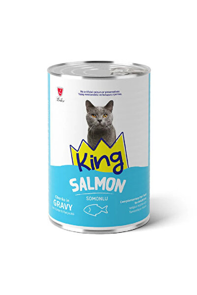 King SOMONLU YETİŞKİN KEDİ KONSERVESİ 400 GR