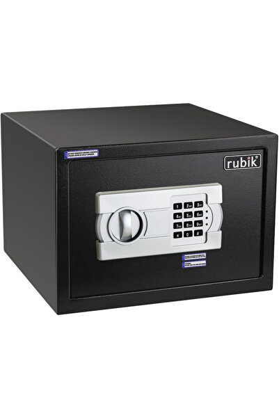 RUBIK صندوق أمان بحجم مستند A4 مع مفتاح ولوحة مفاتيح رمز PIN (25 × 35 × 25 سم...