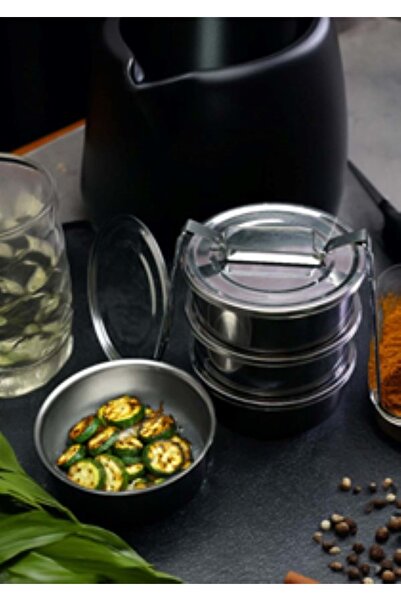 Doğuş Mutfak Sefer Tası 3 Lü Paslanmaz Çelik İki Kişilik 16x6 Cm