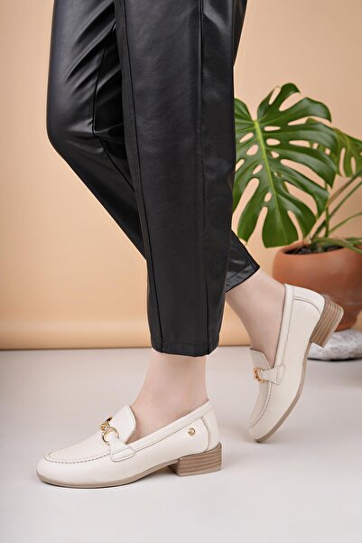 Mammamia D25YA 3355 Крем Естествена кожа Мъжки обувки