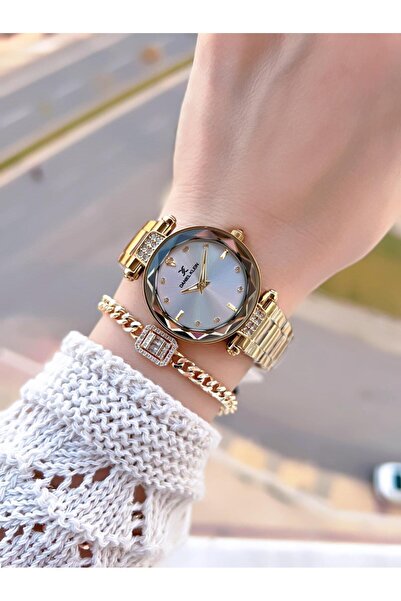 Daniel Klein 30 Mt Water Resistant Women's Wristwatch and Bracelet with Steel Cord