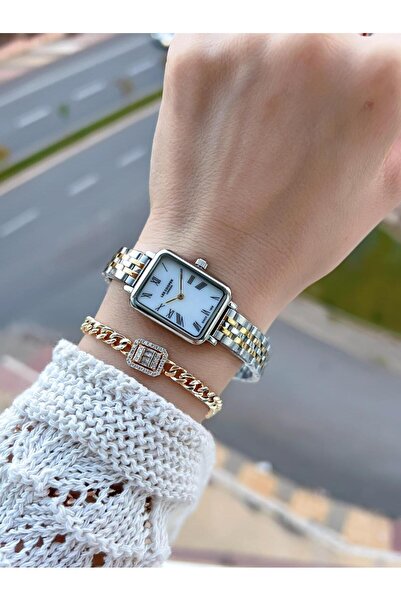 Lee Cooper ساعة يد نسائية من سلسلة Elite بسوار فولاذي 3 ATM مقاومة للماء BLC08120.270