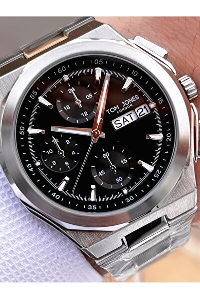 Tom Jones Steel Band 3 Atm Water Resistant Men's Wrist Watch Tje3.1351.02