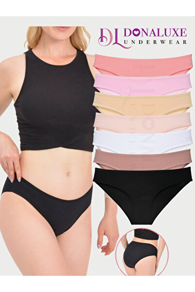 Donaluxe Women's Panties, Women's Bikini 7-Piece Soft Cotton Panties
