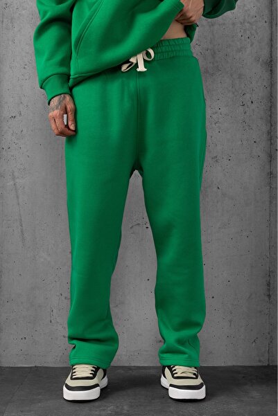 Plus Eighteen Men's Green Basic Sweatpants - Us3996Ys