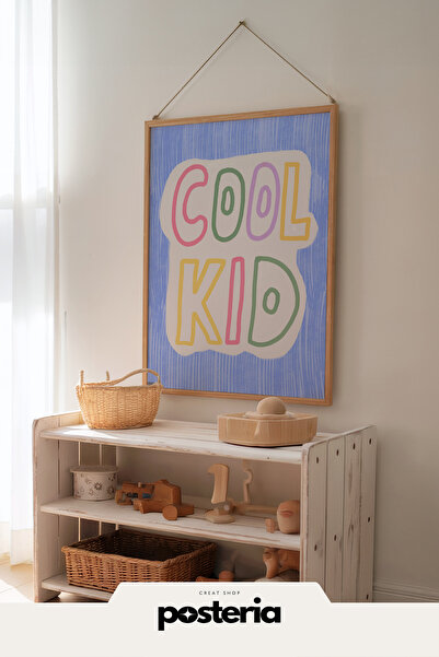Posteria Modern Pastel Çocuk Odası Dekoru, Çocuk ve Bebek Odası Tablosu , Doğ...