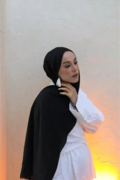 Modakaşmir Βαμβακερό σάλι Neo Μαύρο Χρώμα.