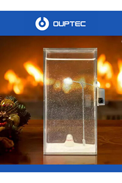 Ouptec Sokak Lambası Kar Küresi Nostaljik Romantik Led Işıklı Biblolu Sevgiliye Hediye