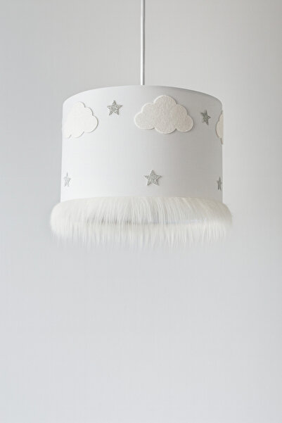 SefDen Lazer Kesim Atölyesi Bulut ve Yıldız Temalı Bebek ve Çocuk Odası Avize...