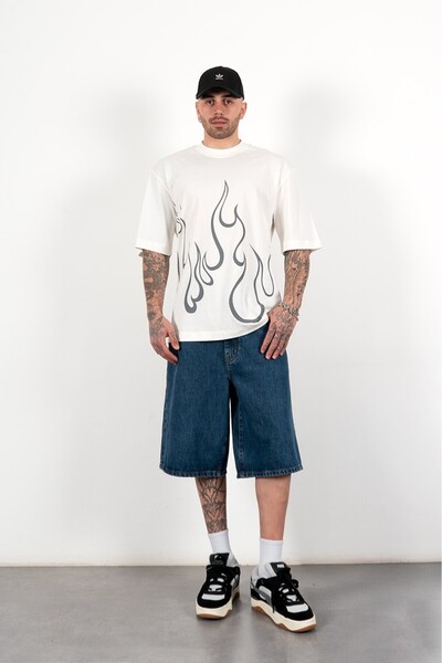 No Future Urban Flames T-Shirt Nf0470Gra