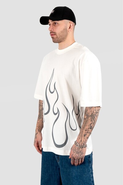 No Future Urban Flames T-Shirt Nf0470Gra