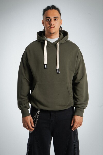 HYPERS Men's Kangaroo Pocket Hooded Hoodie Us1109Hk