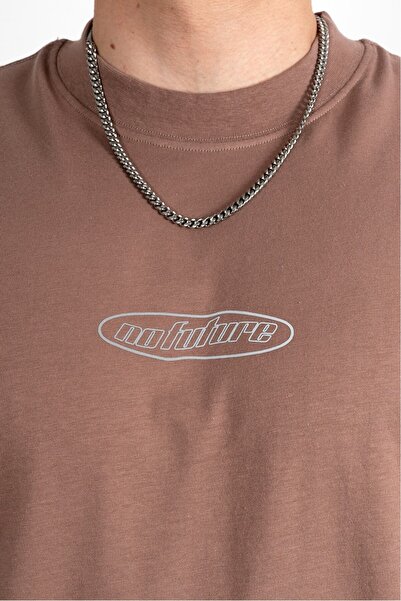No Future Reflective Trip Oversize T-Shirt Nf0706Kh