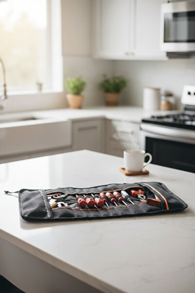 Probag 34 Compartment Roll Tool Bag |   Water Resistant |   Imperteks Cloth |   Technician Bag