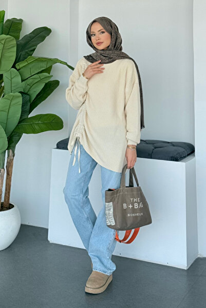 Şulemoda Giyim Πουλόβερ Pyraye σε μπεζ χρώμα