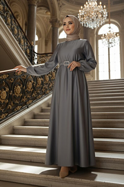 Neva Style Грі Сатен Тесеттур Ельбісе 5727GR