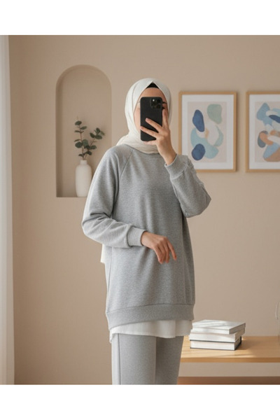 Modamorfo Crew Neck Three Thread Raised Sweat