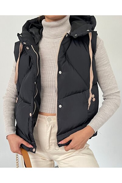 Modamorfo Fixed Hooded Snap Fastener Inflatable Vest