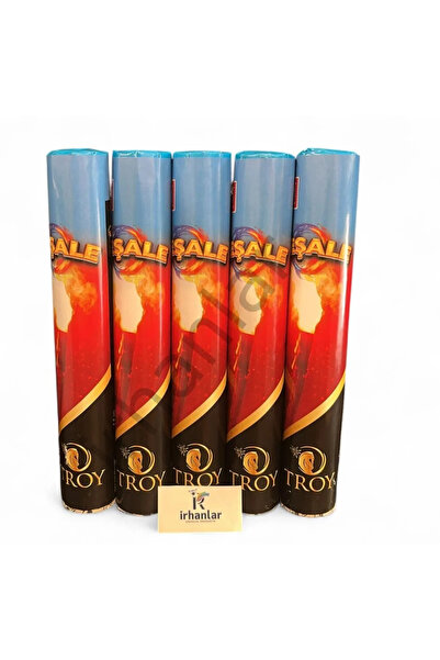 İRHANLAR 5 Adet Mesal Pro 60Sn Yanma Süresi Düğün Kına Sünnet Renk Parti Gelin Alma RENK MAVİ