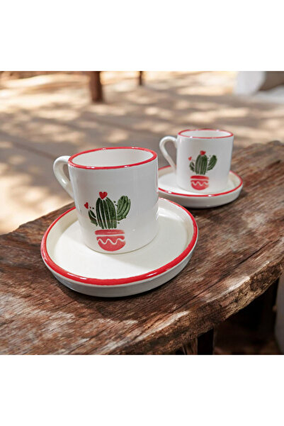 Ganita home Kahve Fincanı Kaktüs İki Kişilik 100 Ml Double Boy