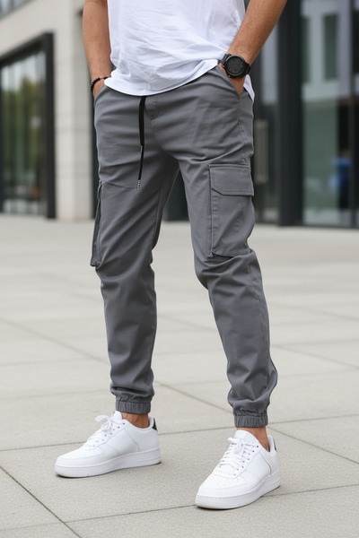 VIKUNYA Men's Premium Quality Cotton Cargo Pants with Side Pockets New Season