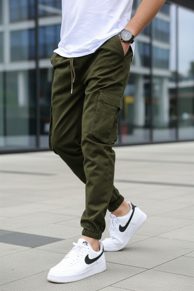 VIKUNYA Men's Premium Quality Cotton Cargo Pants with Side Pockets New Season