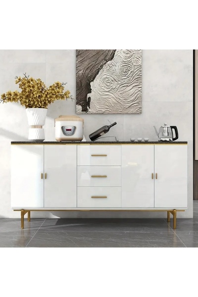 Armut Folyo Parlak Beyaz 50x100 Yapışkanlı Folyo Mutfak Dolap Ve Mobilya Kaplama Folyosu