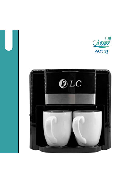 DLC Coffee Maker with Two Porcelain Cups