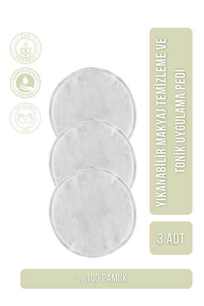 Sherose Yıkanabilir Makyaj Temizleme ve Tonik Uygulama Pedi