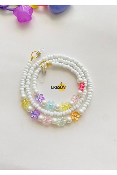 LiKESUN HOME Beaded Children's Glasses Strap Glasses Cord