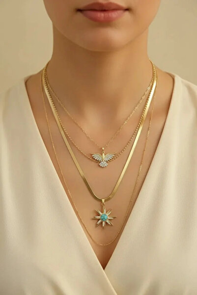 Maren Store Çelik Çoklu Kolye