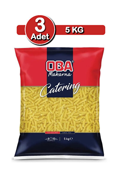 OBA Fiyonk Makarna 5 Kg X 3 Adet | Uzun Süreli Stok Paketi
