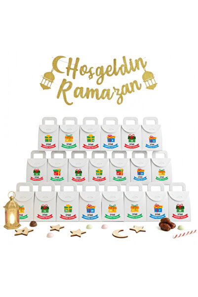 repro design 10x15 Ramazan(BOŞ)iftar Sürpriz Kutusu,30 Adet Numaralı,ramazan ...