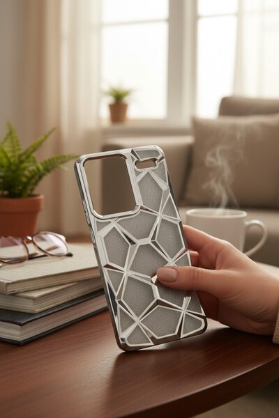 batuteknoloji Xiaomi Redmi Note 13 Pro Plus 5G Simli Lazer Viole Prizma Silik...