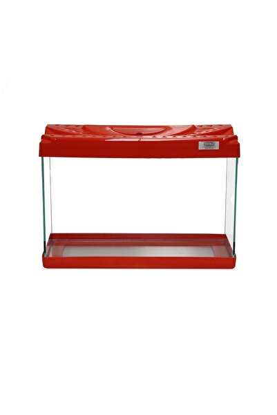 Kanki Pet Akvaryum KP3518 Renkli Kapak Kırmızı 35 CM ( 12 Litre )