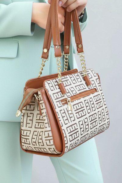 POLO CLUB Women's Polo 4 Compartment Chain Detailed Long Crossbody Strap & Handbag (24X19 cm)