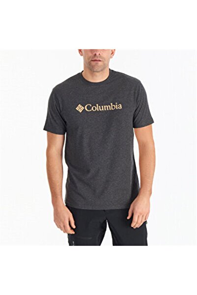 Columbia Cs0287 csc m basic big logo brushed ss tee anthracite melange