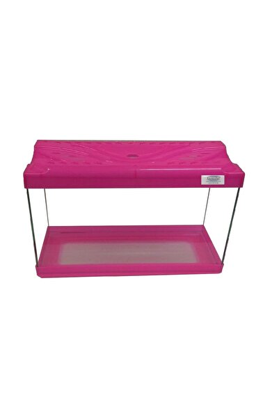 Kanki Pet Akvaryum KP5018 Renkli Kapak Pembe 50 CM ( 26 Litre )