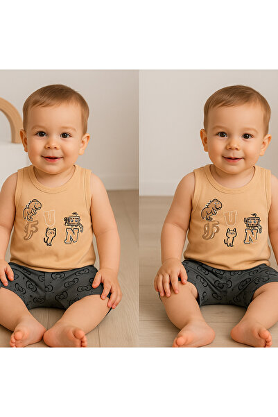 GMG Baby Dinofun Strap and Shorts 2 Piece Set