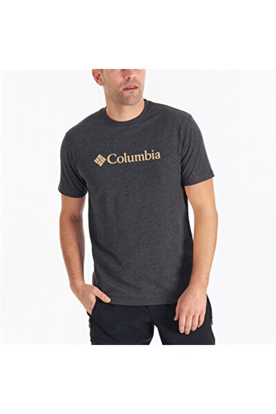 Columbia Cs0287 csc m basic big logo brushed ss tee anthracite melange