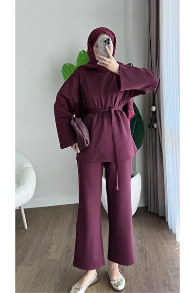 AKIZER Scuba Kumaş Kadın İkili Tesettür Takım