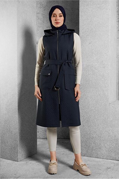 Alvina Belted Quilted Vest 45242