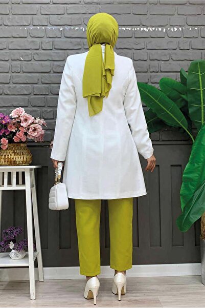 TRENDTESETTÜR Women's Ecru Buttoned Jacket t 0667