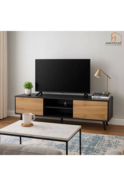 Al Saada Home منتج مميز - وحدة تلفزيون - 180×40×57 سم - أسود