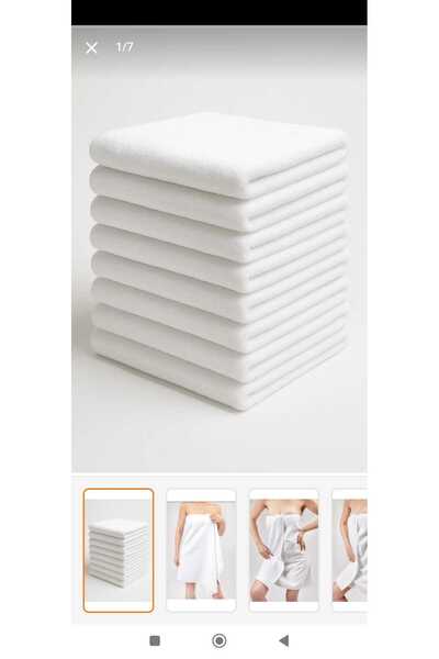 Saret Home ( 1 Adet ) ( 70 x 140 cm ) Büyük Boy Banyo Havlusu , Duş Vücut Hav...