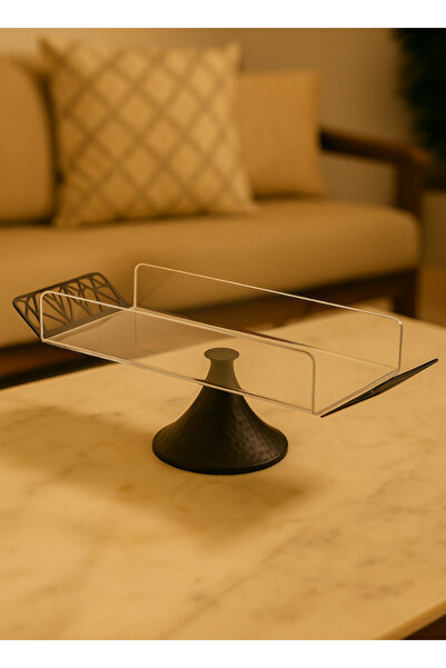 ALQANNAS Acrylic serving dishes with a base, available in large and medium sizes, of very high quality.