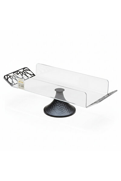 ALQANNAS Acrylic serving dishes with a base, available in large and medium sizes, of very high quality.