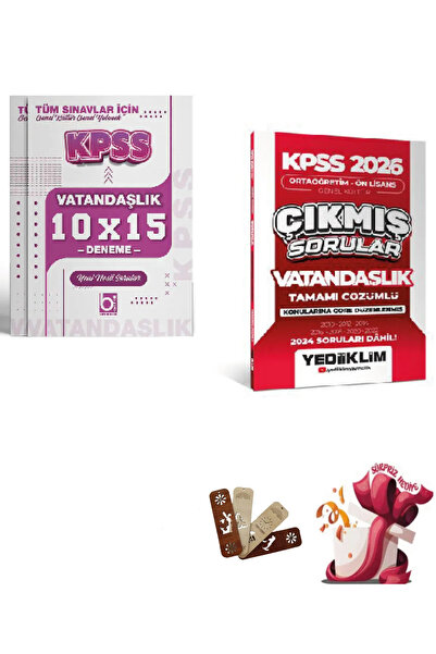Yediiklim Yayınları Yediiklim 2026 KPSS GYGK Ortaöğretim Önlisans Vatandaşlık...