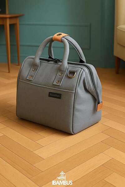 Bambus Askılı Sıcak Soğuk Isı Yalıtımlı Termal Yemek Mama Gıda İlaç Günlük El...