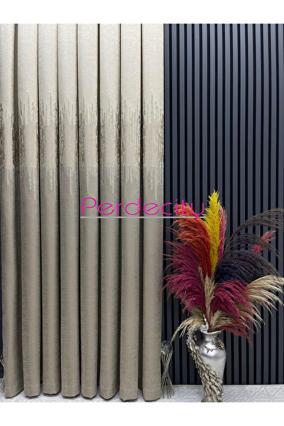 PERDECITY Venetian Pattern Background Curtain 100cm Suitable for Any Room 1X3 Tight Pleats
